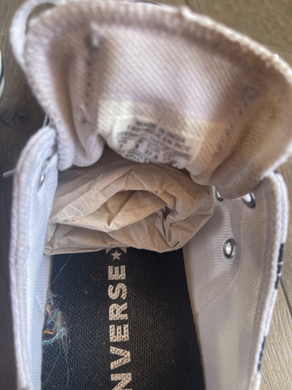 Black & White Polka Dot Low Top Converse - Picture 4 of 4